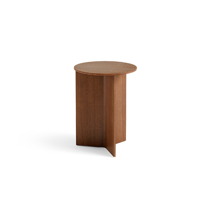 Slit Table Wood High -Ø 35 x H 47 cm