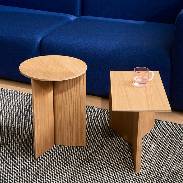 HAY Slit Table Wood Oblong - L 49,3 x B 27,5 x H 35,5 cm
