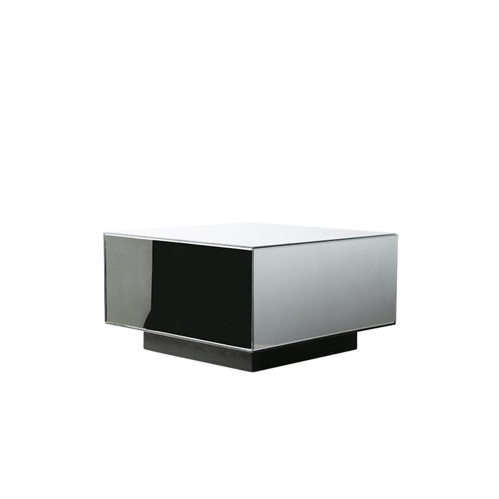 HKliving Mirror Block table Clear