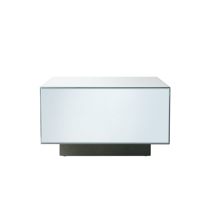 HKliving Mirror Block table Clear
