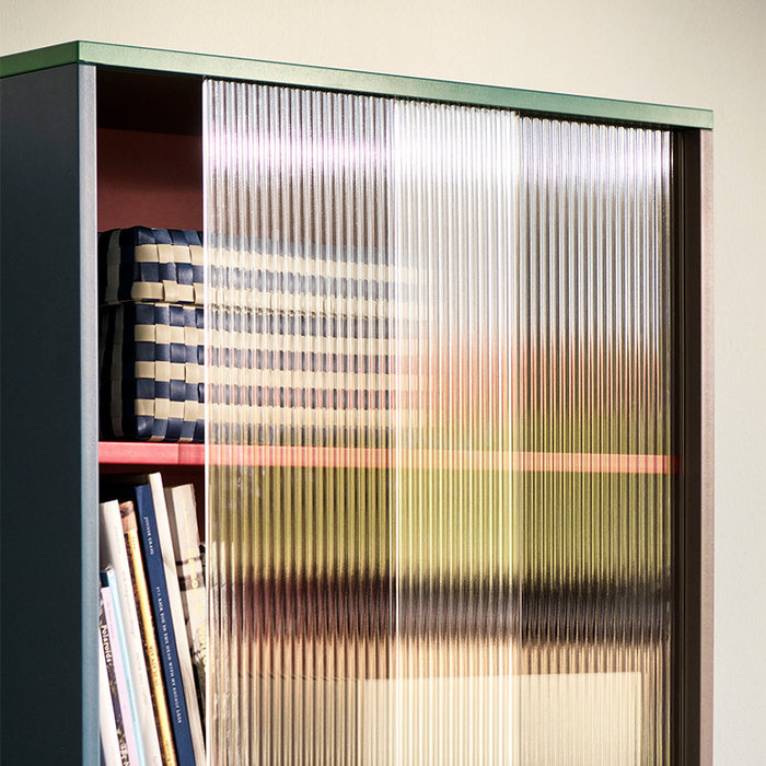HAY Colour cabinet tall Multi  with Glass doors - Muller Van Severen