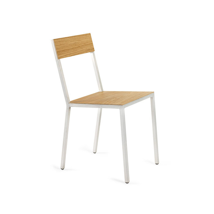 Valerie Objects Alu chair oak - Muller Van Severen