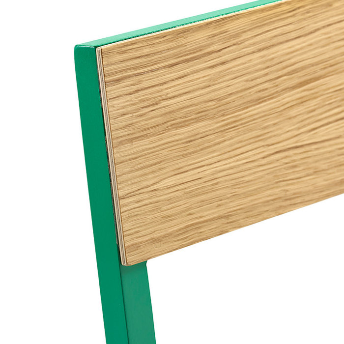 Valerie Objects Chaise Alu chêne - Muller Van Severen