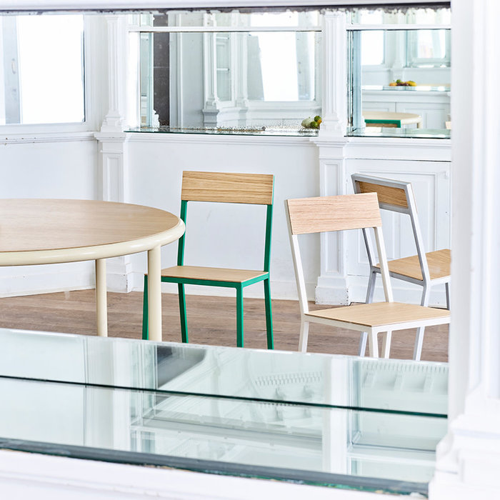 Valerie Objects Alu chair oak - Muller Van Severen