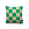 Fest Amsterdam Checks kussen 45x45 Groen/Zand