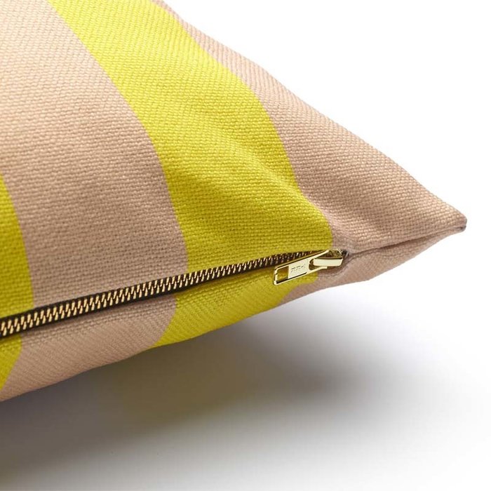 Fest Amsterdam Coussin Stripes 45x45 Jaune/Sable - Fest Amsterdam