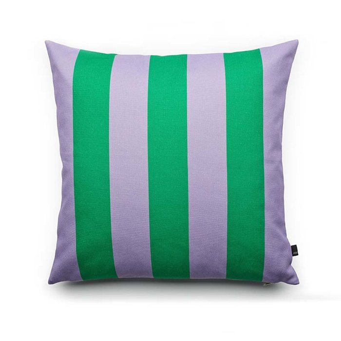 Fest Amsterdam Coussin Stripes 60x60 Vert/Violet - Fest Amsterdam