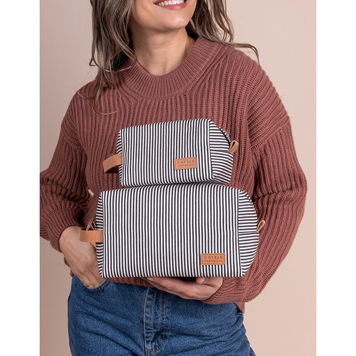 O MY BAG Trousse de toilette Ted Coto - Cuir Camel Hunter - Large - O MY BAG