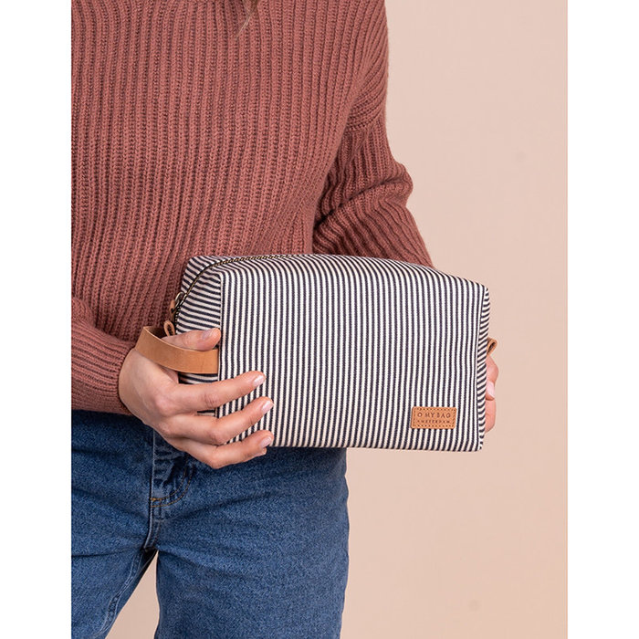 O MY BAG Trousse de toilette Ted Coto - Cuir Camel Hunter - Large - O MY BAG