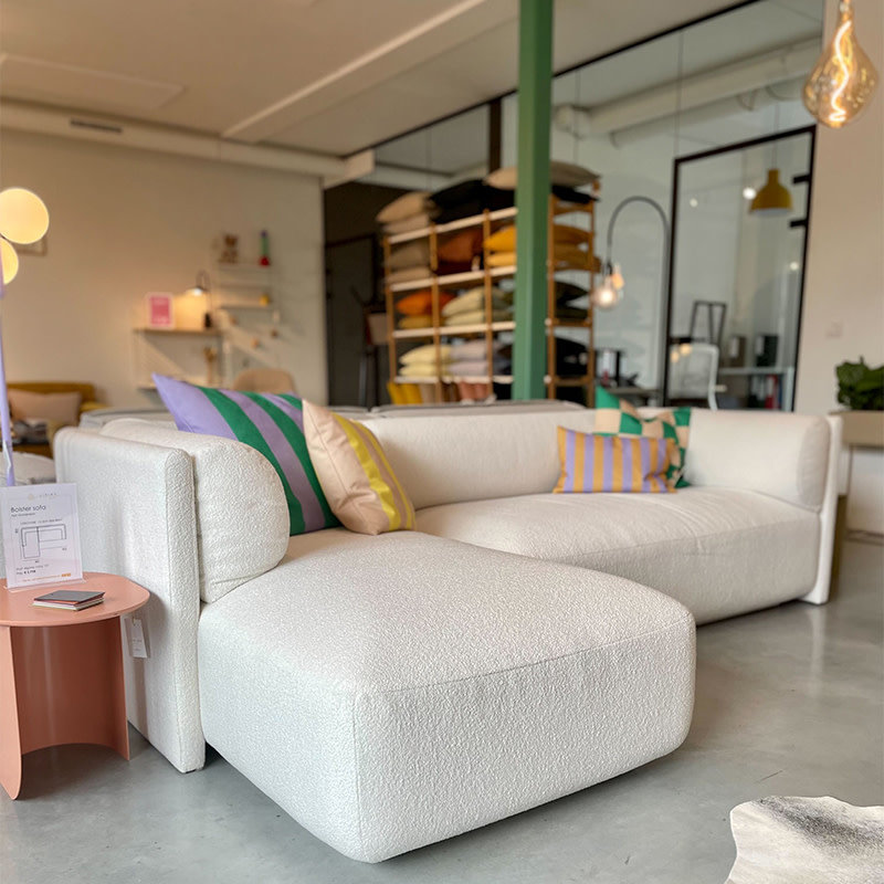 Fest Amsterdam Bolster sofa showroom - Alpine Ivory 101