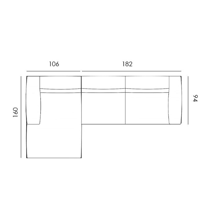 Studio Henk Cave sofa - facet beige 1037