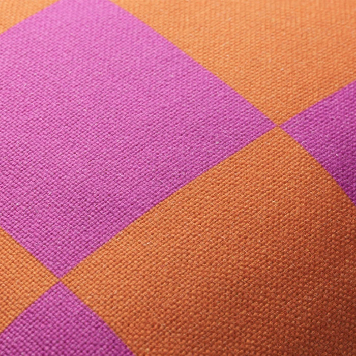 Fest Amsterdam Checks kussen 60x60 Paars/Oranje