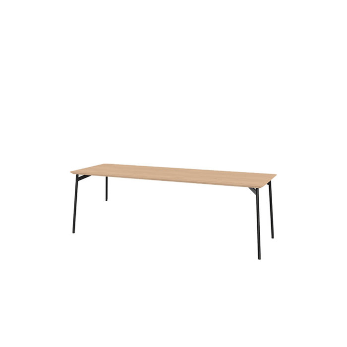 Studio Henk Rectangular Flyta table  - natural light oak tabletop