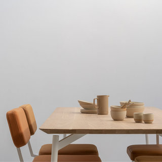 Studio Henk Rectangular Flyta table  - natural light oak tabletop