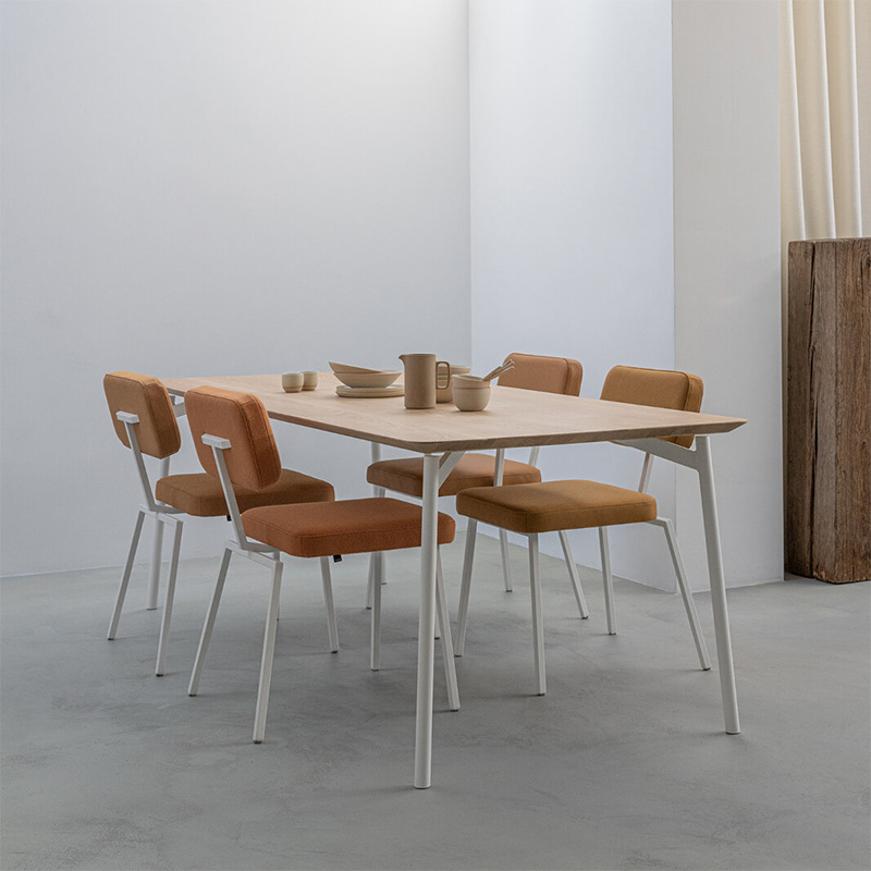 Studio Henk Rectangular Flyta table  - natural light oak tabletop