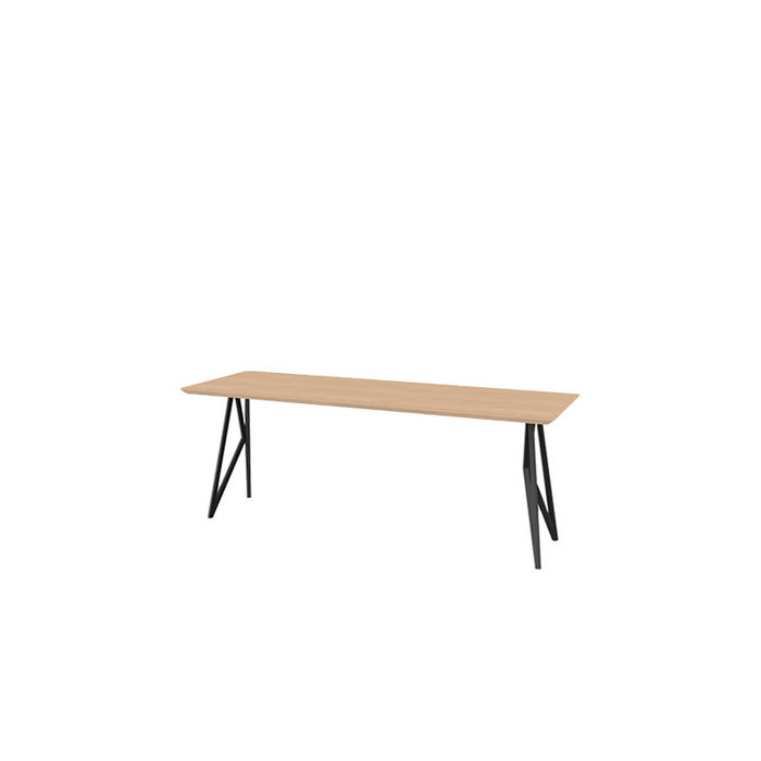 Studio Henk Rectangular butterfly  table  - natural light oak tabletop