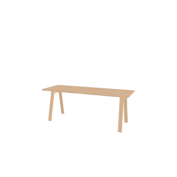 Studio Henk Rectangular legno table  - natural light oak tabletop