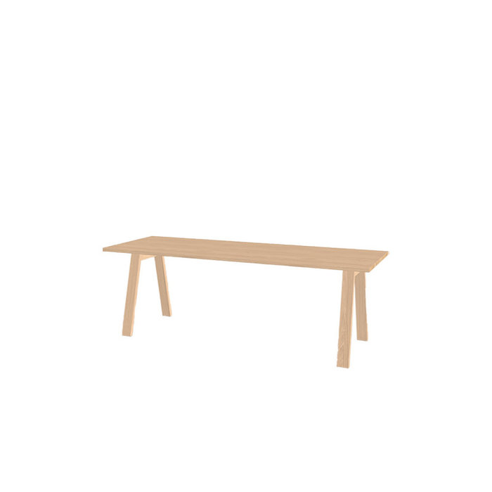 Studio Henk Rectangular legno table  - natural light oak tabletop