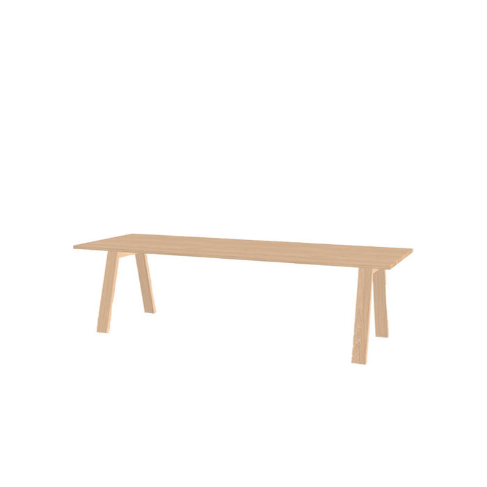 Studio Henk Rectangular legno table  - natural light oak tabletop