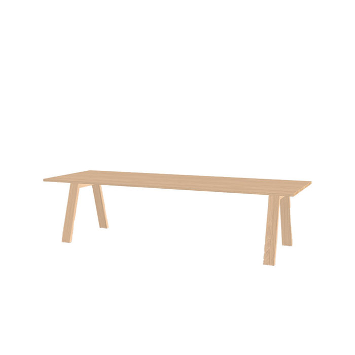 Studio Henk Rectangular legno table  - natural light oak tabletop