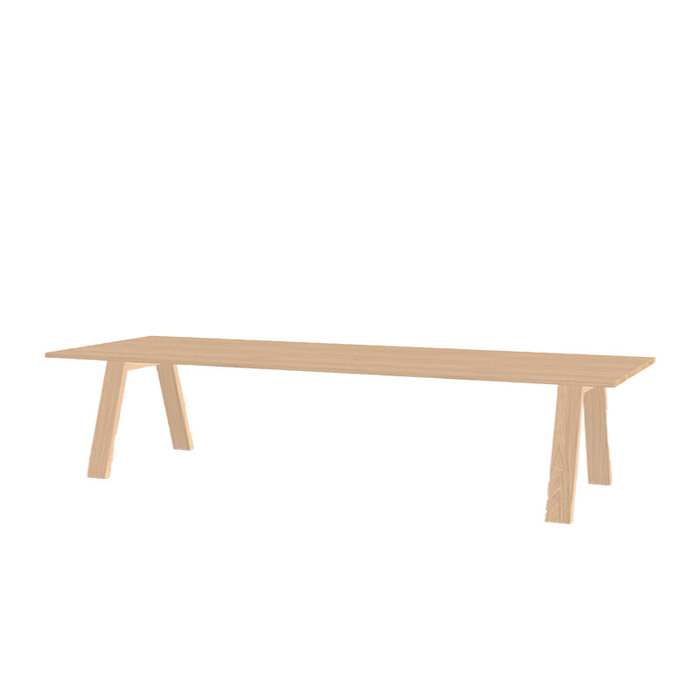 Studio Henk Rectangular legno table  - natural light oak tabletop