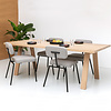 Studio Henk Rectangular legno table  - natural light oak tabletop