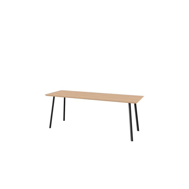 Studio Henk Rectangular new classic table - natural light oak tabletop