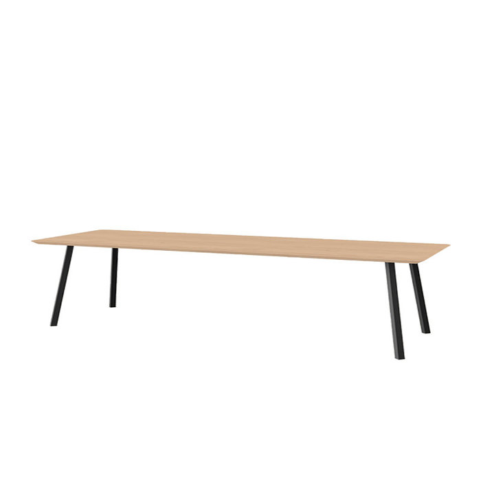 Studio Henk Rectangular new classic table - natural light oak tabletop