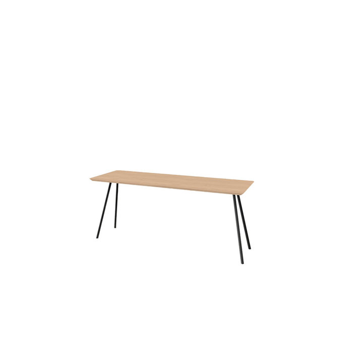 Studio Henk Rectangular slim co table - natural light oak tabletop