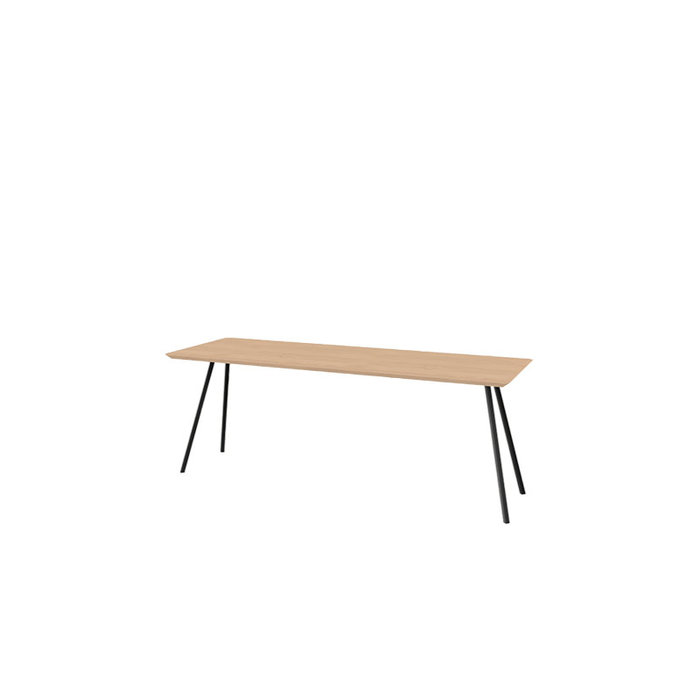 Studio Henk Table co slim rectangulaire - plateau chêne clair naturel