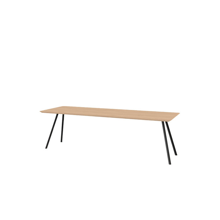 Studio Henk Rectangular slim co table - natural light oak tabletop
