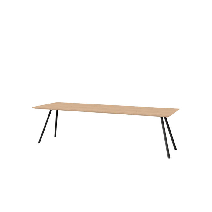 Studio Henk Table co slim rectangulaire - plateau chêne clair naturel