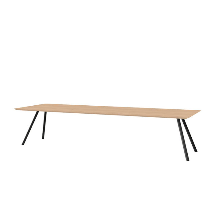 Studio Henk Table co slim rectangulaire - plateau chêne clair naturel