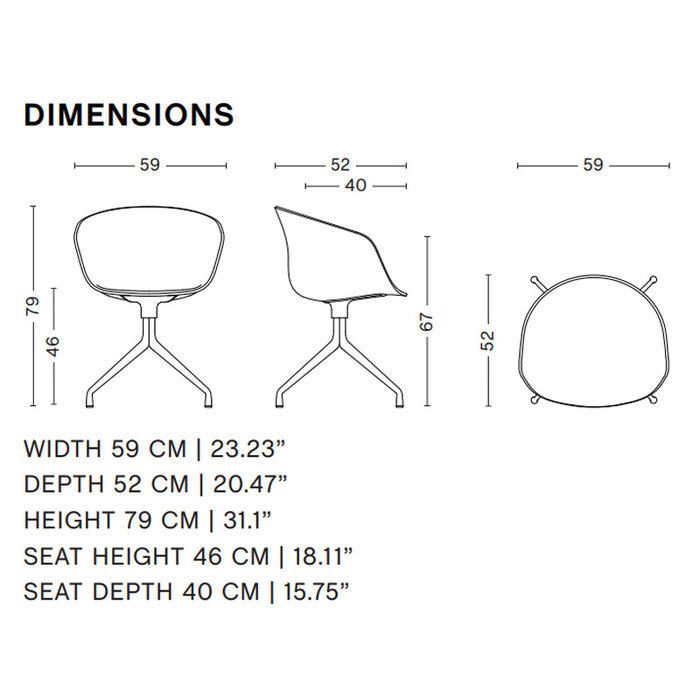 HAY AAC21 - aluminium  frame
