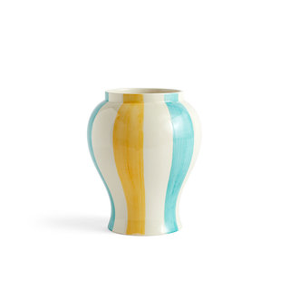 HAY Vase Sobremesa - Vert et jaune