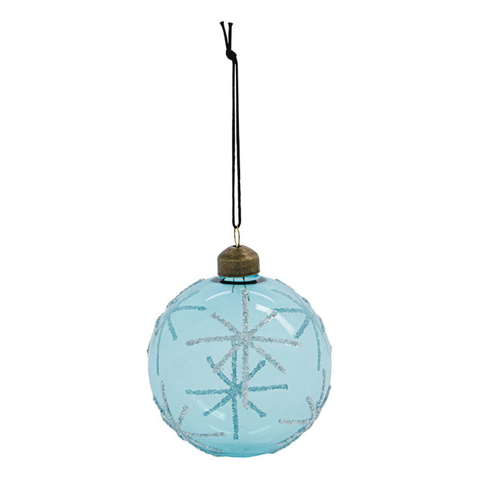 House Doctor Kerstbal Star light blue Ø8 cm