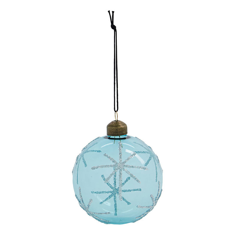 House Doctor Kerstbal Star light blue Ø8 cm