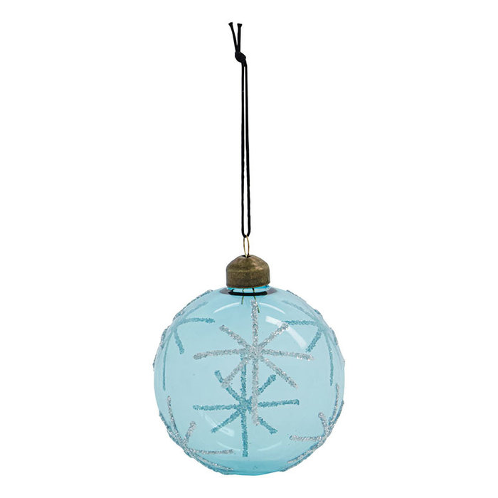 House Doctor Kerstbal Star light blue Ø8 cm