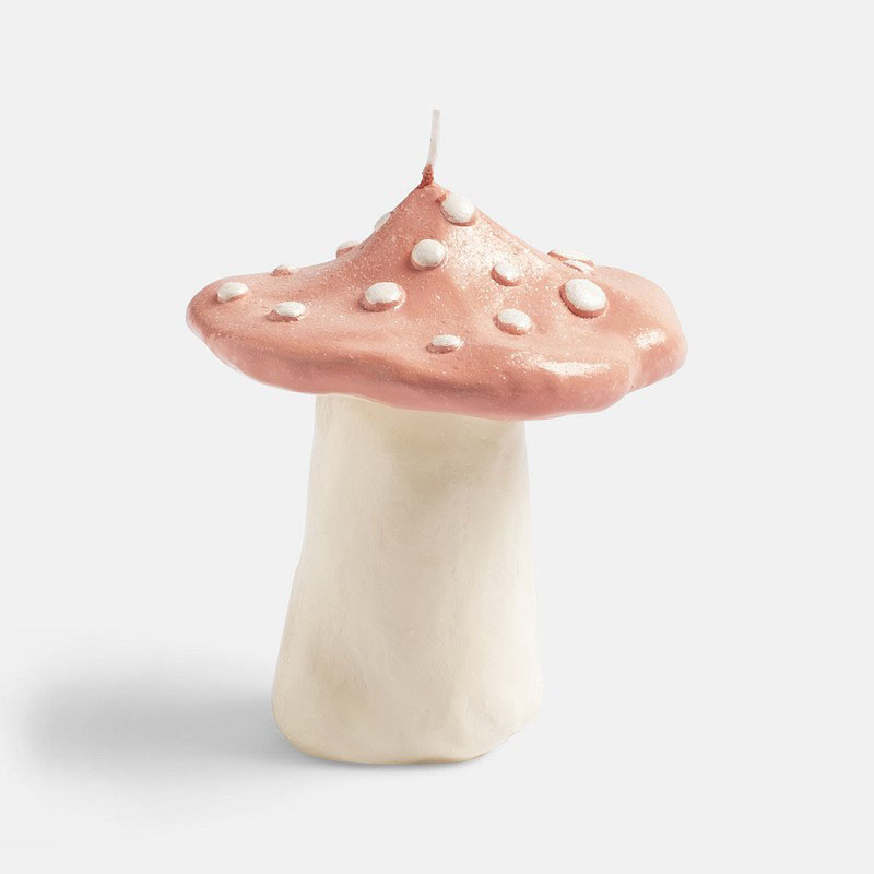 &K Amsterdam Kaars - Mushroom dots pink