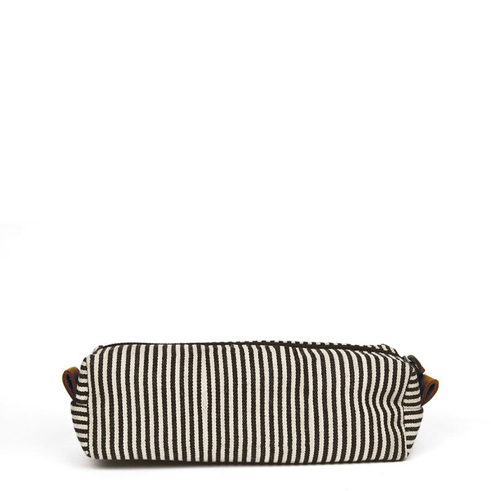 O MY BAG Trousse  Signature Cotton/Camel Hunter Leather - O MY BAG