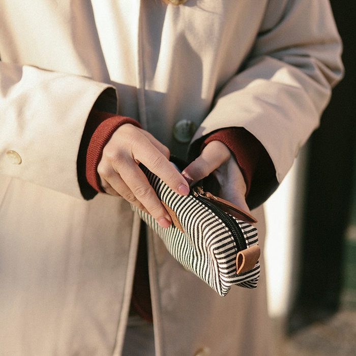 O MY BAG Pennenzak Signature Cotton/Camel Hunter Leather - O MY BAG