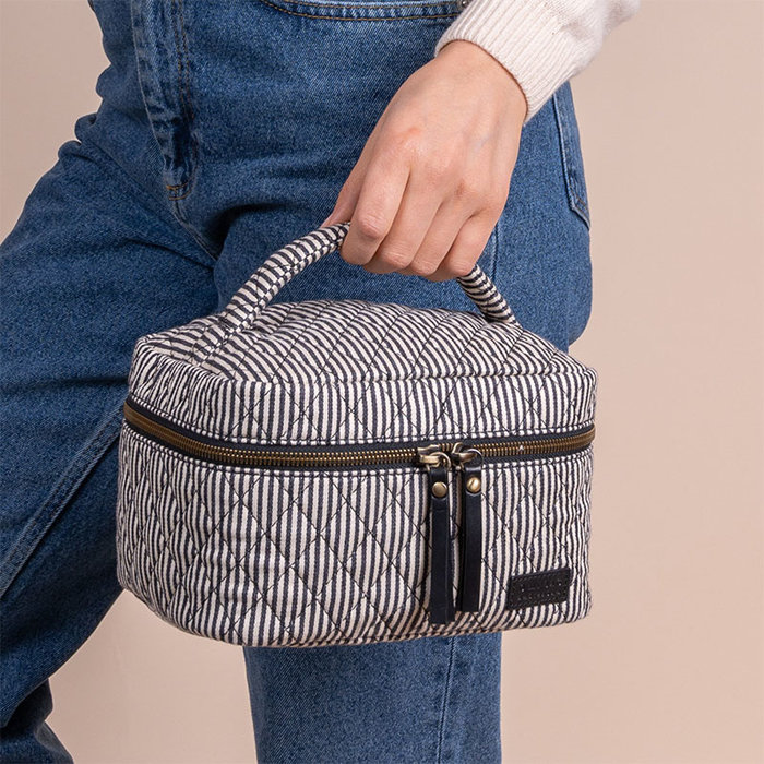 O MY BAG Trousse de maquillage Elise Cotton/ Leather - O MY BAG