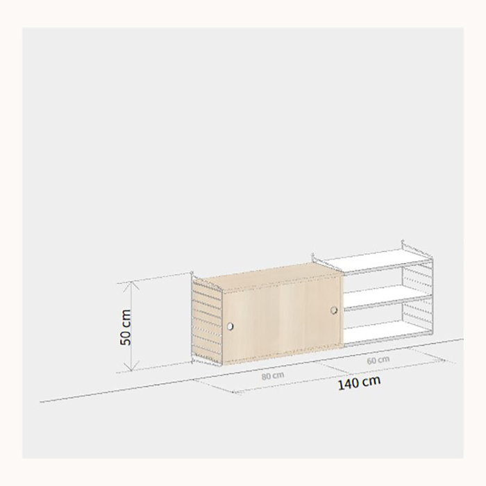 String Wandconfiguratie 59 - Woonkamer