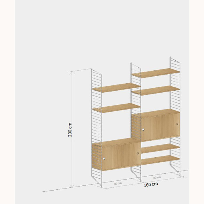 String Wandconfiguratie 60 - Woonkamer