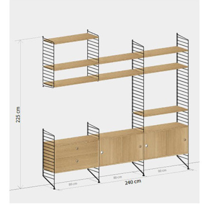 String Configuration murale 63 - Salon