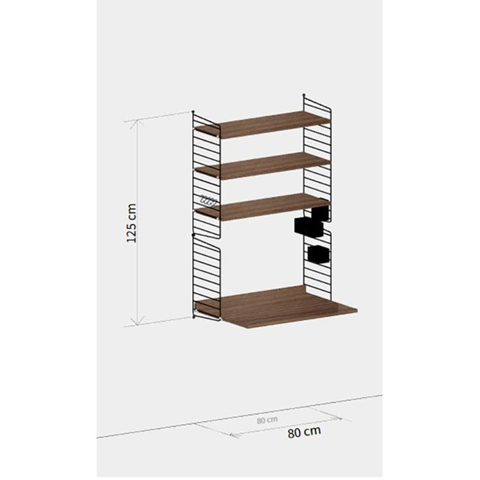 String Wandconfiguratie 64 - Woonkamer