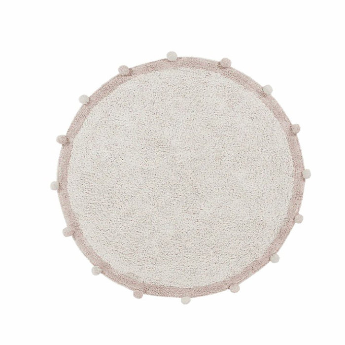 Lorena Canals Bubbly Vintage Nude - tapis en coton lavable Ø120 cm