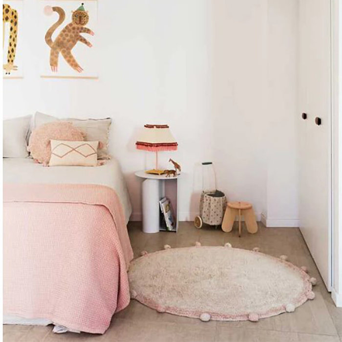 Lorena Canals Bubbly Vintage Nude - tapis en coton lavable Ø120 cm