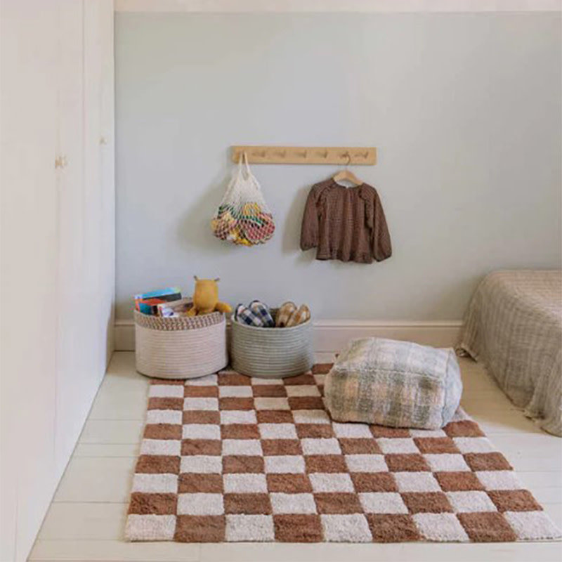 Kitchen Tiles Toffee - tapis en coton lavable - Lorena Canals - Livingdesign