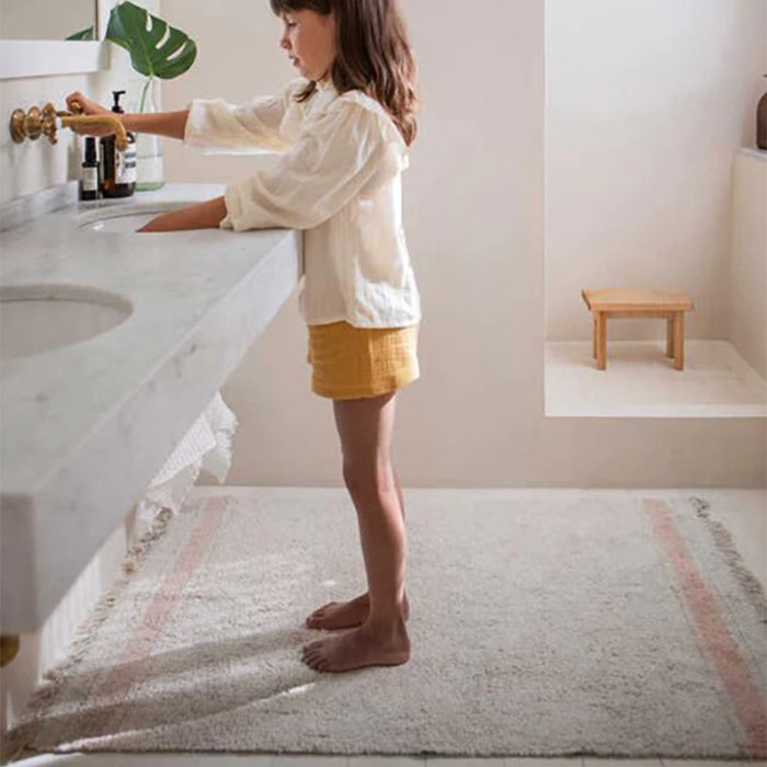 Lorena Canals Gastro Rose XS - tapis en coton lavable 90 x 130 cm